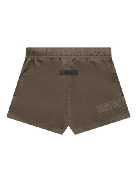 Fear of God Essentials FW22 Nylon Running Shorts Wood FOG-FW22-176