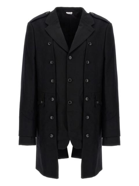 double-layer blazer coat