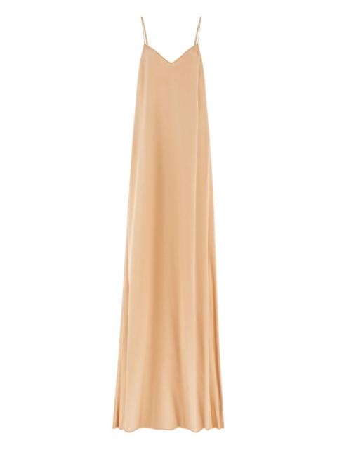 v-neck maxi dress