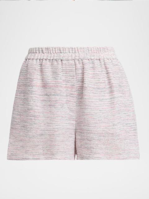 Linen Knit Pull-On Shorts
