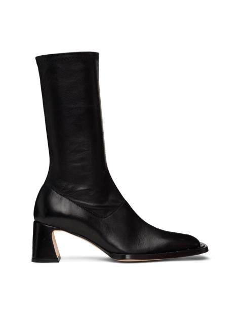 Black Chastity Stretch Boots