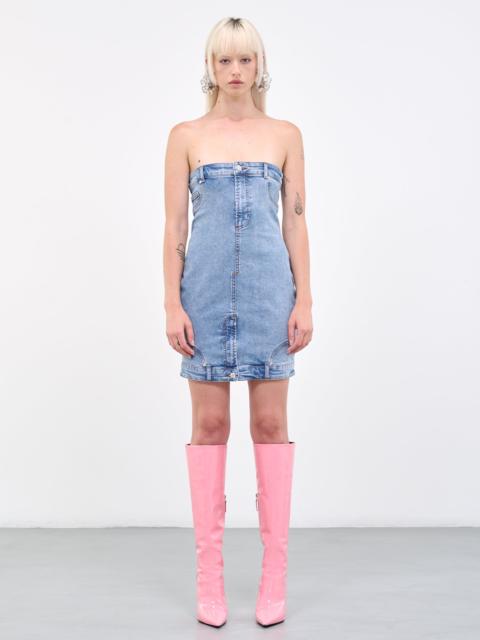 Denim Bustier Mini Dress