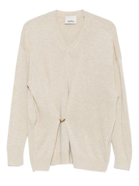 Chiraz V-neck ring-detail sweater