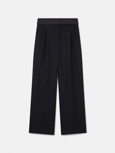 Wide Leg Tuxedo Trousers