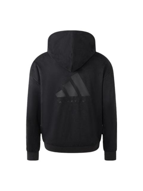adidas Basketball Sueded Hoodie 'Grey' IN7705