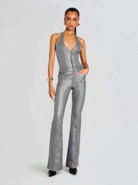CYNTHIA COATED DENIM JUMPSUIT