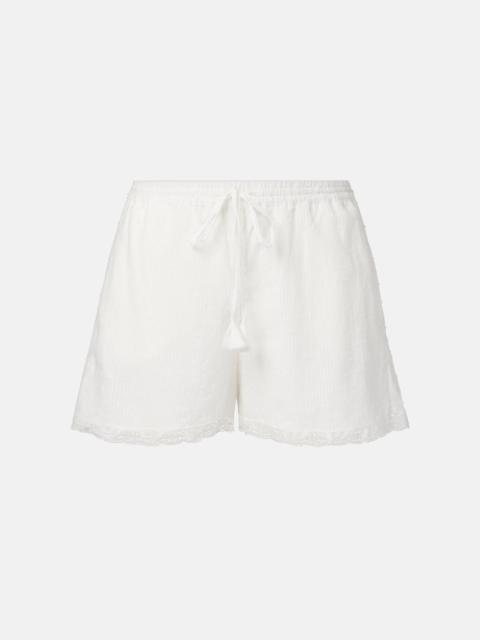 Cruse cotton wide-leg shorts