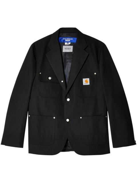single-breasted wool blazer