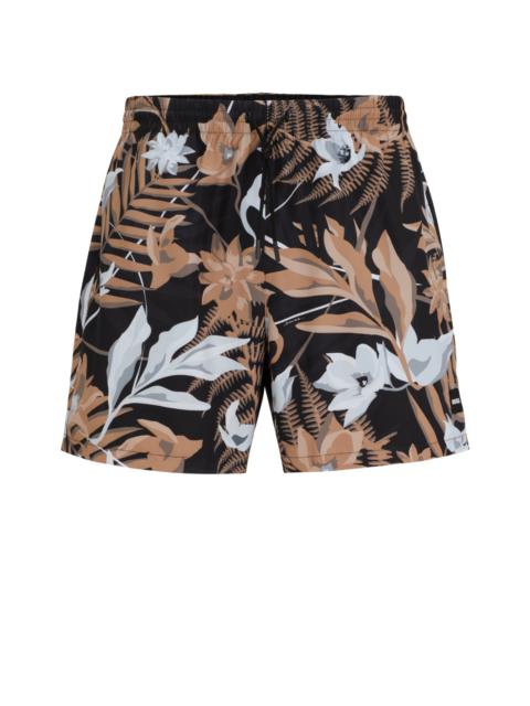 FULLY LINED SWIM SHORTS WITH SEASONAL PRINT