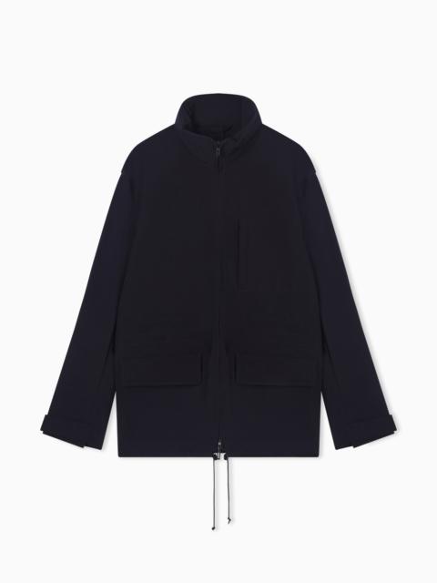 VISCOSE AND POLYESTER BLOUSON