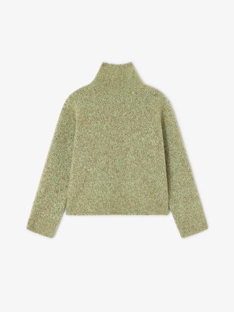 GREEN OPEN BACK SWEATER
