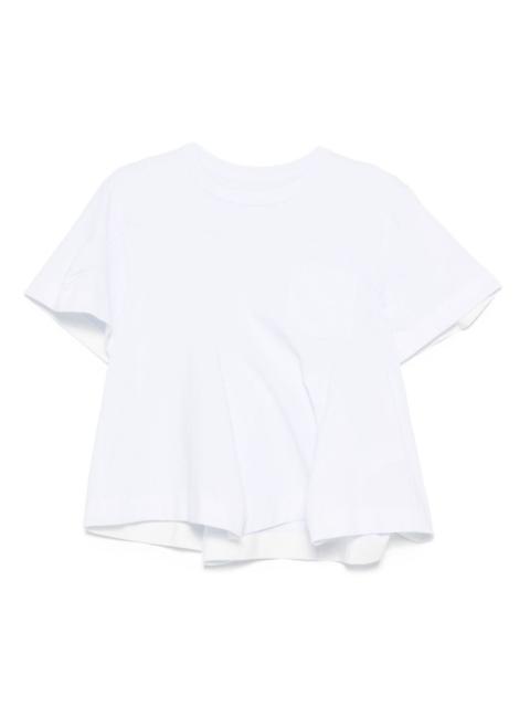layered cotton T-shirt