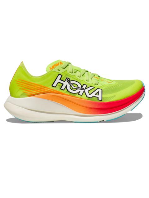 Hoka One One Rocket X 2 Lettuce Solar Flare