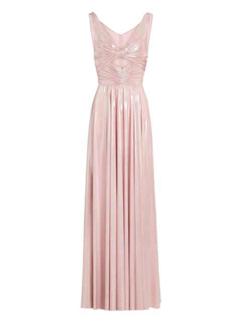 V-neck cut-out maxi dress