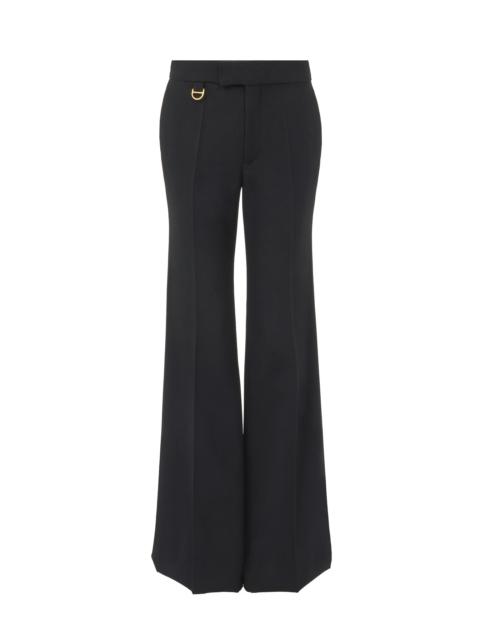 FLARED TAILORED PANTS IN WOOL GABARDINE