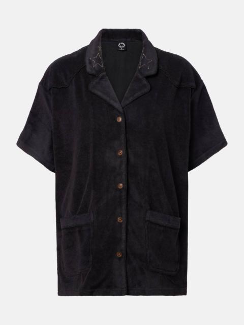 Saddle Up cotton-blend terry shirt