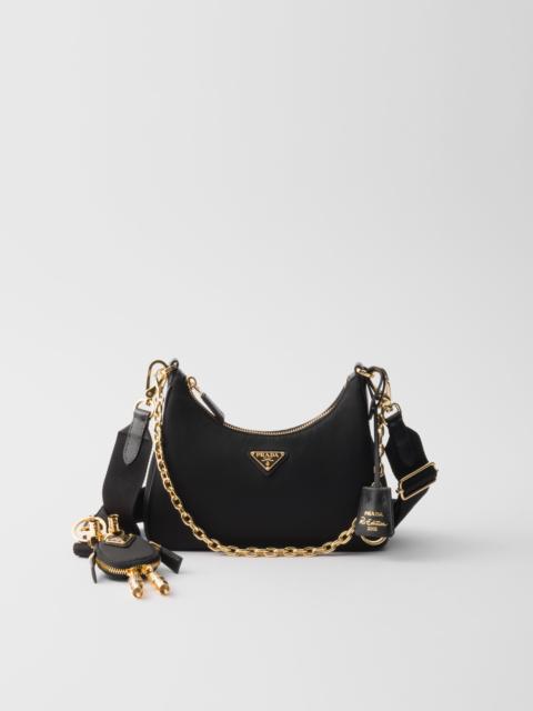 Prada Re-Edition 2005 Re-Nylon and Saffiano leather bag with charm