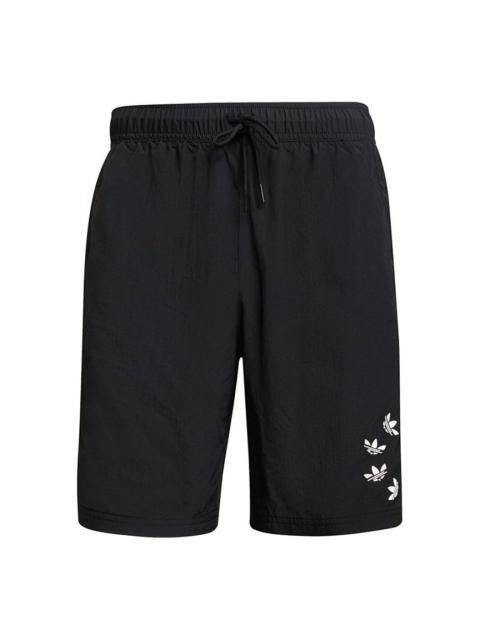 adidas originals St Swimshort Casual Sports Breathable Lacing Shorts Black H37729