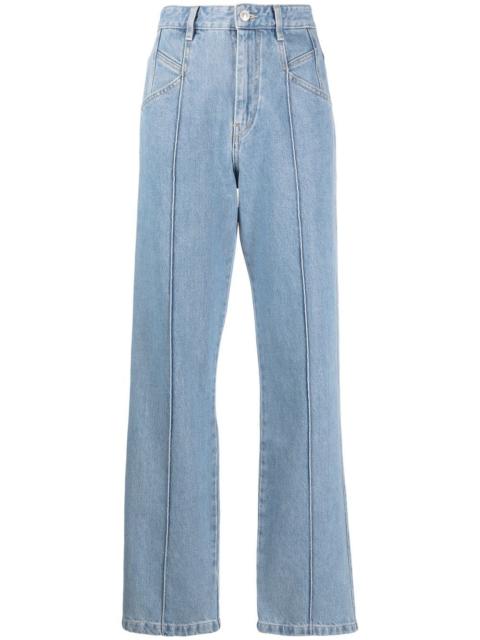 straight-leg jeans