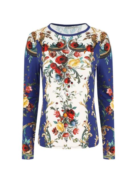 Delaina floral-print T-shirt