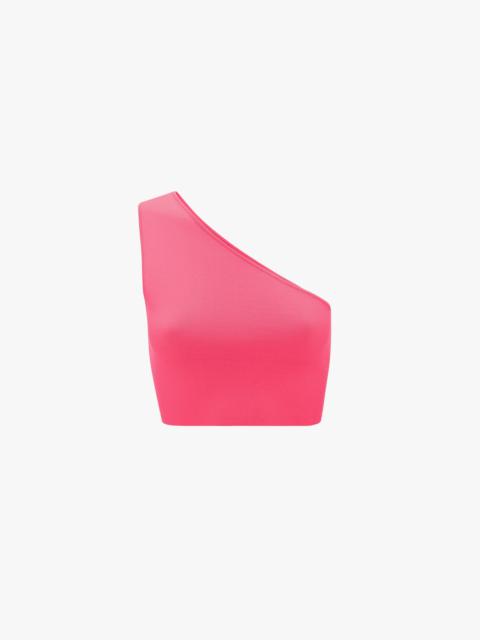 VB Body One Shoulder Crop Top In Pink