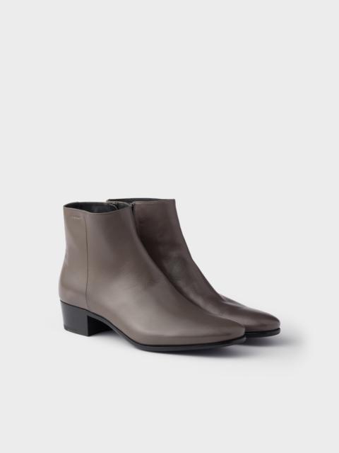 Leather booties