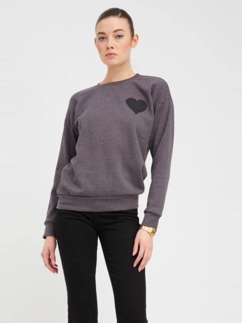 CHARCOAL HEART SWEATSHIRT