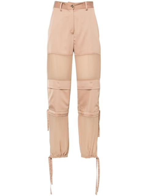 wide-leg cargo trousers
