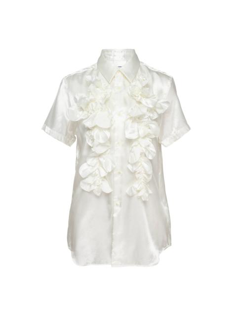 Polyester Satin Garment Washed Shirt