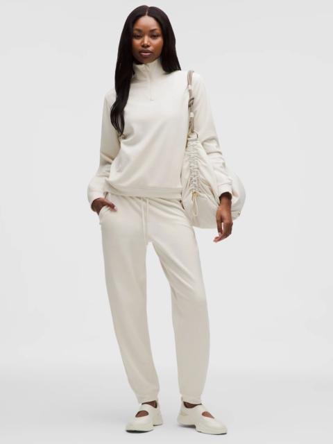 Textured Fleece High-Rise Jogger