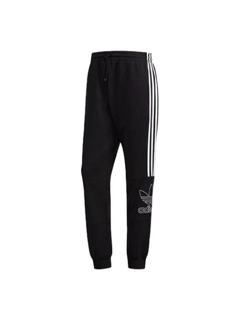adidas originals Logo Printing Casual Bundle Feet Sports Long Pants Black DX4225