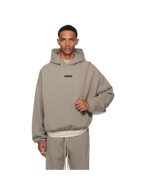 Brown Modern Fit Fleece Hoodie