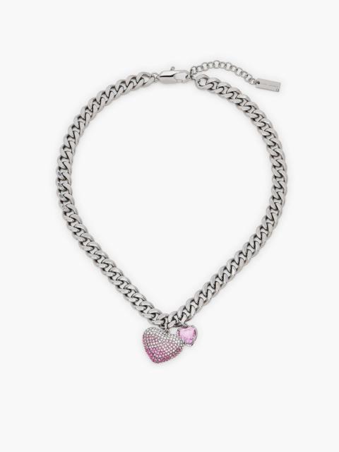 THE HEART BALLOON PAVE NECKLACE
