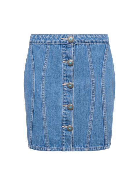 Phia Denim Mini Skirt
