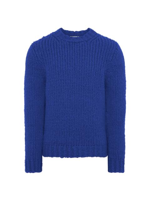 Lawrence Knit Sweater in Cobalt Welfat Cashmere