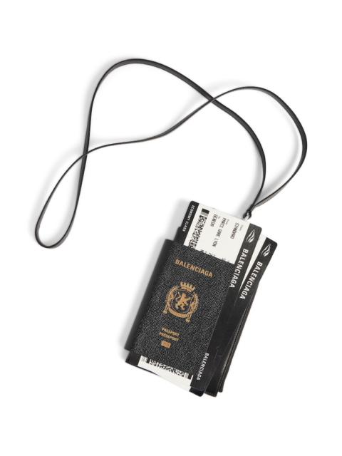 Men's Passport Phone Holder in Black