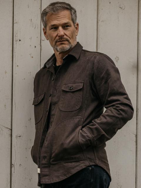 The Anvil Natural Slub - Carob 14oz Selvedge