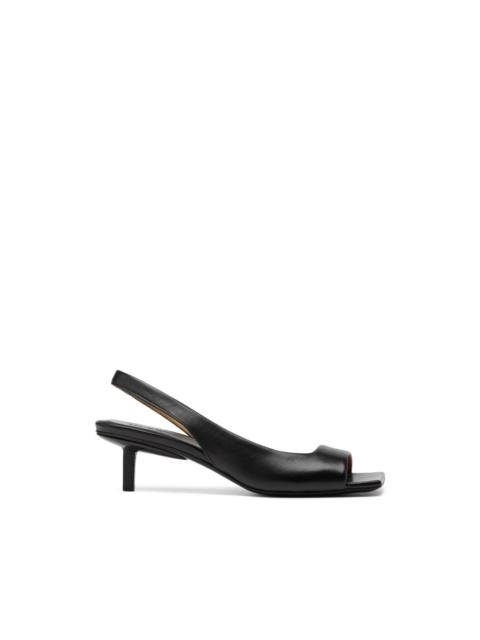 square-toe heeled sandals