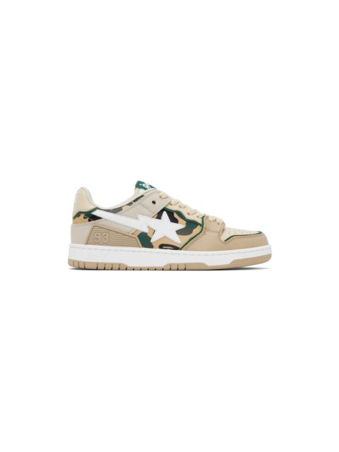 Beige & Green SK8 Sta #4 Sneakers