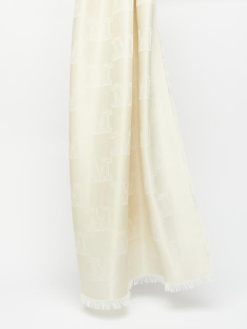 WHISKY Silk, wool and cashmere-blend stole