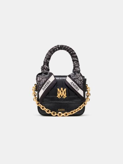WOMEN'S CROC EMOSSED NANO MA BAG