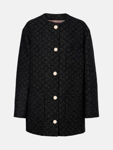 GG wool-blend coat