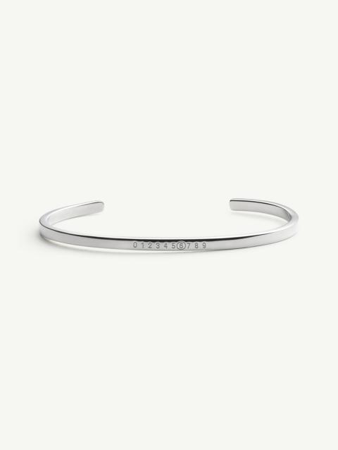 Numeric Minimal Signature Cuff Bracelet