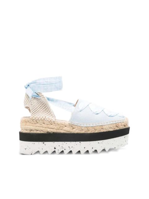platform ribbon espadrilles