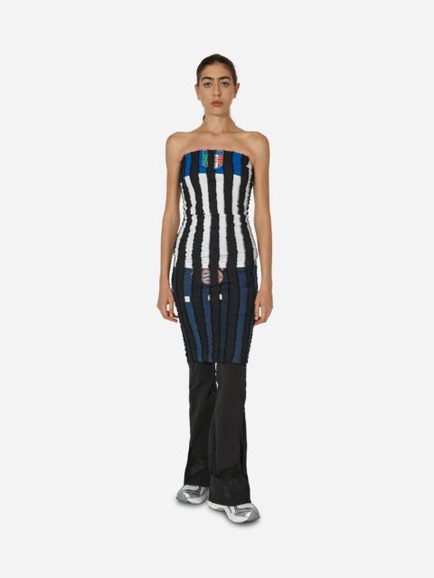 Cut Up Football Tube Dress Black