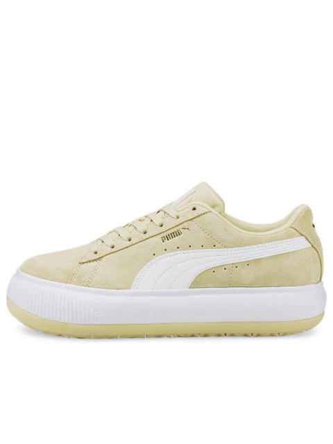 (WMNS) PUMA Suede Mayu Thick Sole Minimalistic Casual Skateboarding Shoes Khaki 380686-12