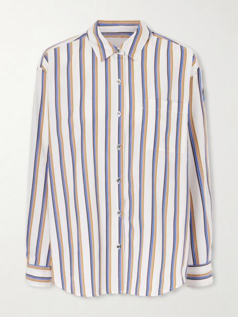 Yoshi Striped Cotton-blend Poplin Shirt