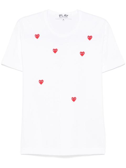 heart-print cotton T-shirt