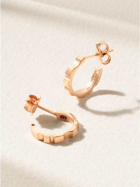 Rvl 18-karat Rose Gold Diamond Hoop Earrings