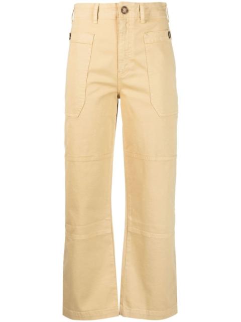 straight-leg utility trousers